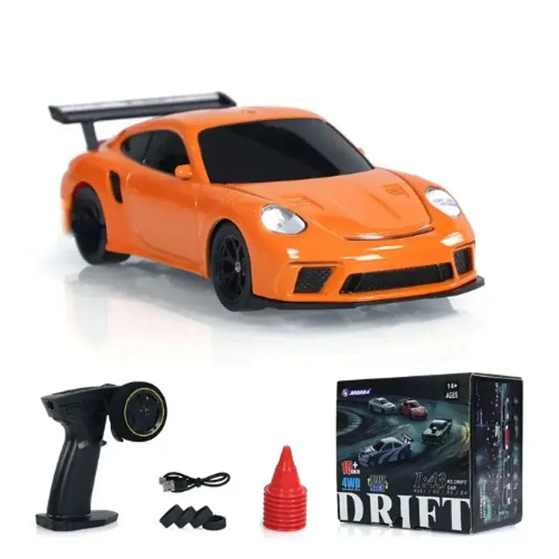 Apex Formula pocket RC track car in violet with a rear wing and low aerodynamic nose